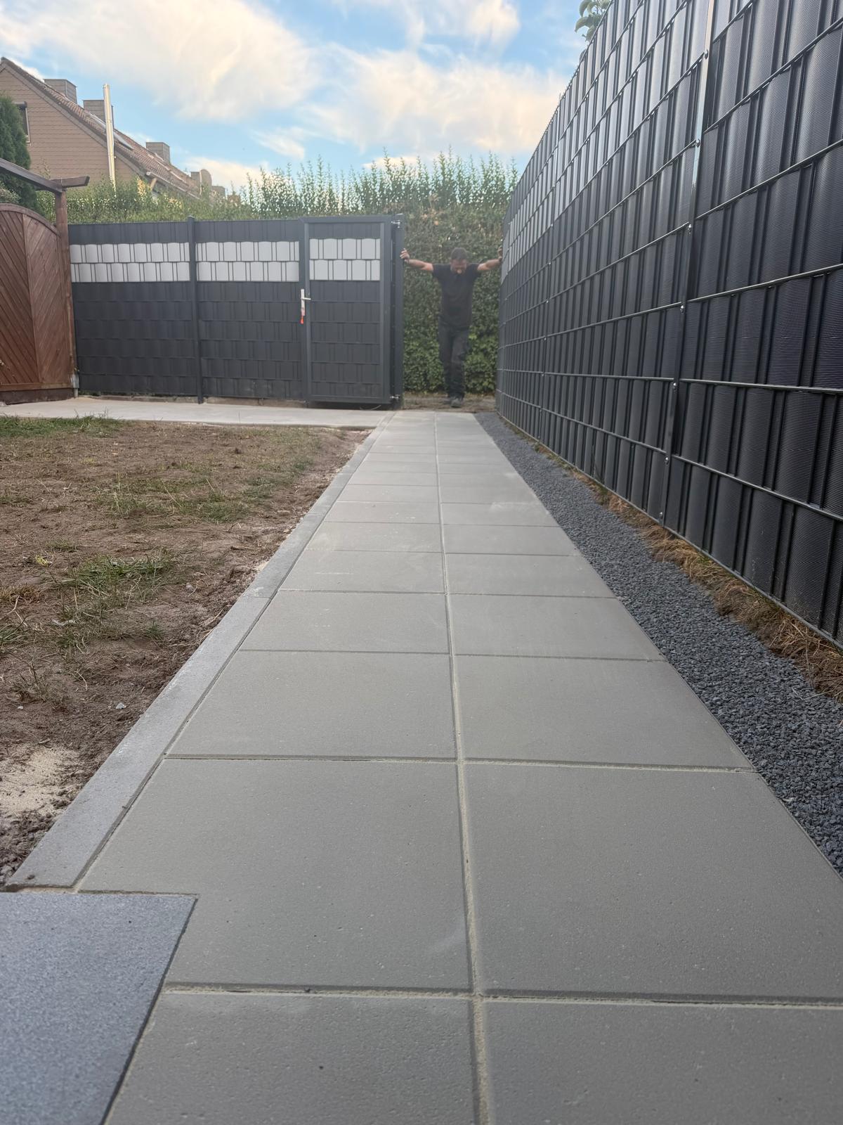 Gehweg & Terrasse aus Steinplatten in Kamp-Lintfort