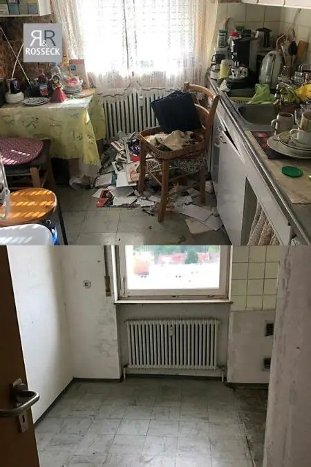 Entrümpelung mit Vorher-Nachher-Vergleich in Meerbeck